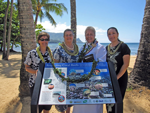 First Kauai Reef Sign